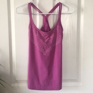 Green Apple Eco-Conscious Pink Razor Back Tank S